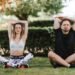 couple stretching their bodies